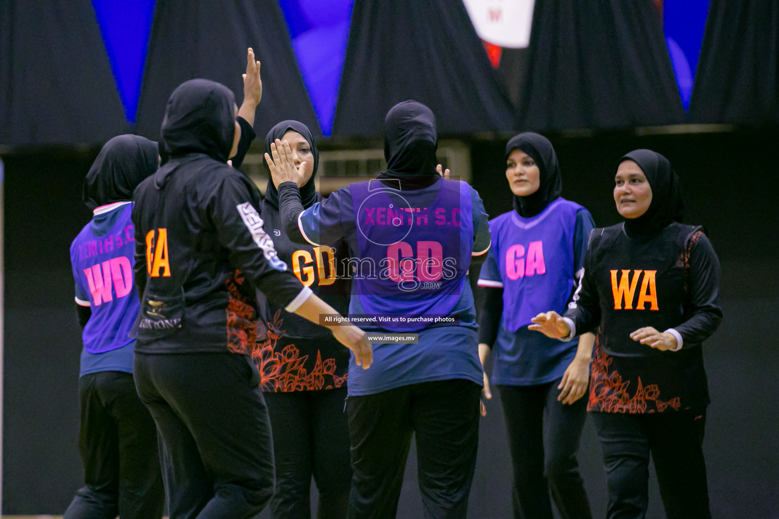 Xenith Sports Club vs Club Matrix in the Milo National Netball Tournament 2022 on 18 July 2022, held in Social Center, Male', Maldives. Photographer: Ahmed Dhaadh / Images.mv