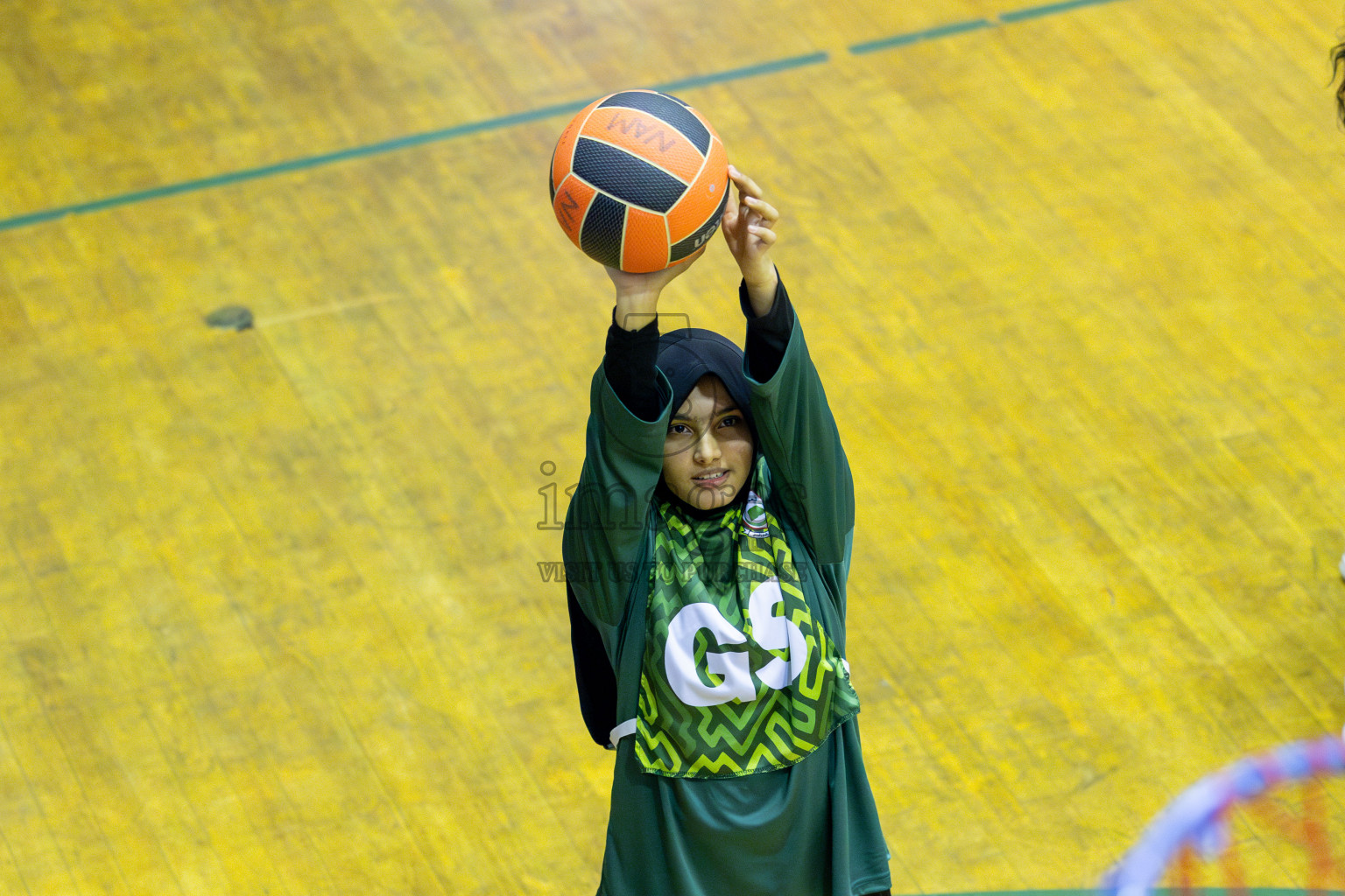 Day 13 of 25th Inter-School Netball Tournament was held in Social Center at Male', Maldives on Saturday, 24th August 2024. Photos: Mohamed Mahfooz Moosa / images.mv