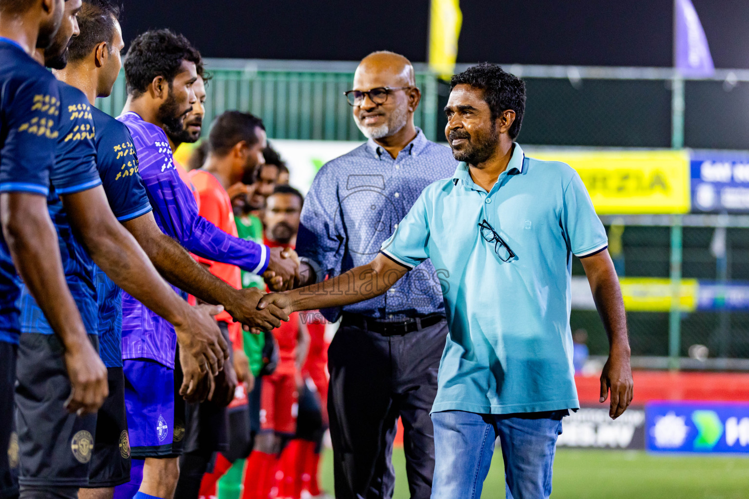 M Dhiggaru VS M Muli in Day 25 of Golden Futsal Challenge 2024 was held on Thursday , 8th February 2024 in Hulhumale', Maldives Photos: Nausham Waheed / images.mv