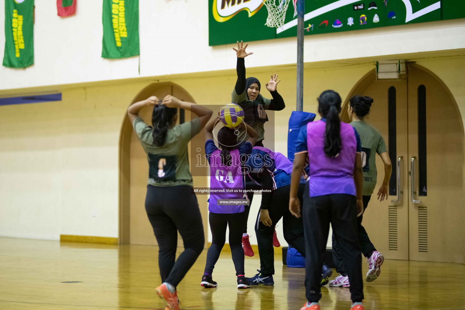 Milo National Netball Tournament 29th November 2021 at Social Center Indoor Court, Male, Maldives. Photos: Maanish/ Images Mv