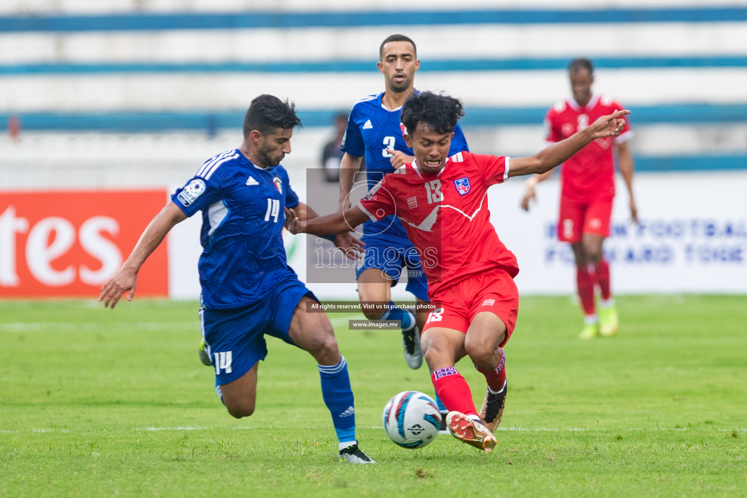 Kuwait vs Nepal in the opening match of SAFF Championship 2023 held in Sree Kanteerava Stadium, Bengaluru, India, on Wednesday, 21st June 2023. Photos: Nausham Waheed / images.mv