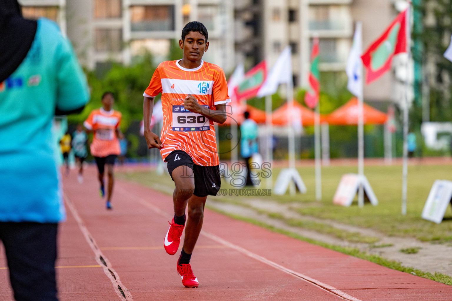 Day 1 of MWSC Interschool Athletics Championships 2024 held in Hulhumale Running Track, Hulhumale, Maldives on Saturday, 9th November 2024. 
Photos by: Hassan Simah / Images.mv