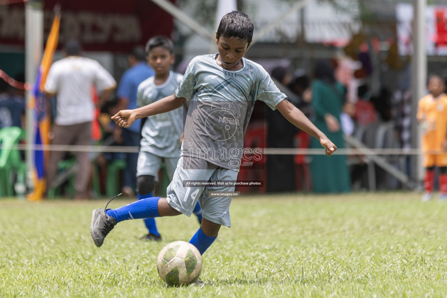 Day 1 of Nestle kids football fiesta, held in Henveyru Football Stadium, Male', Maldives on Wednesday, 11th October 2023 Photos: Shut Abdul Sattar/ Images.mv