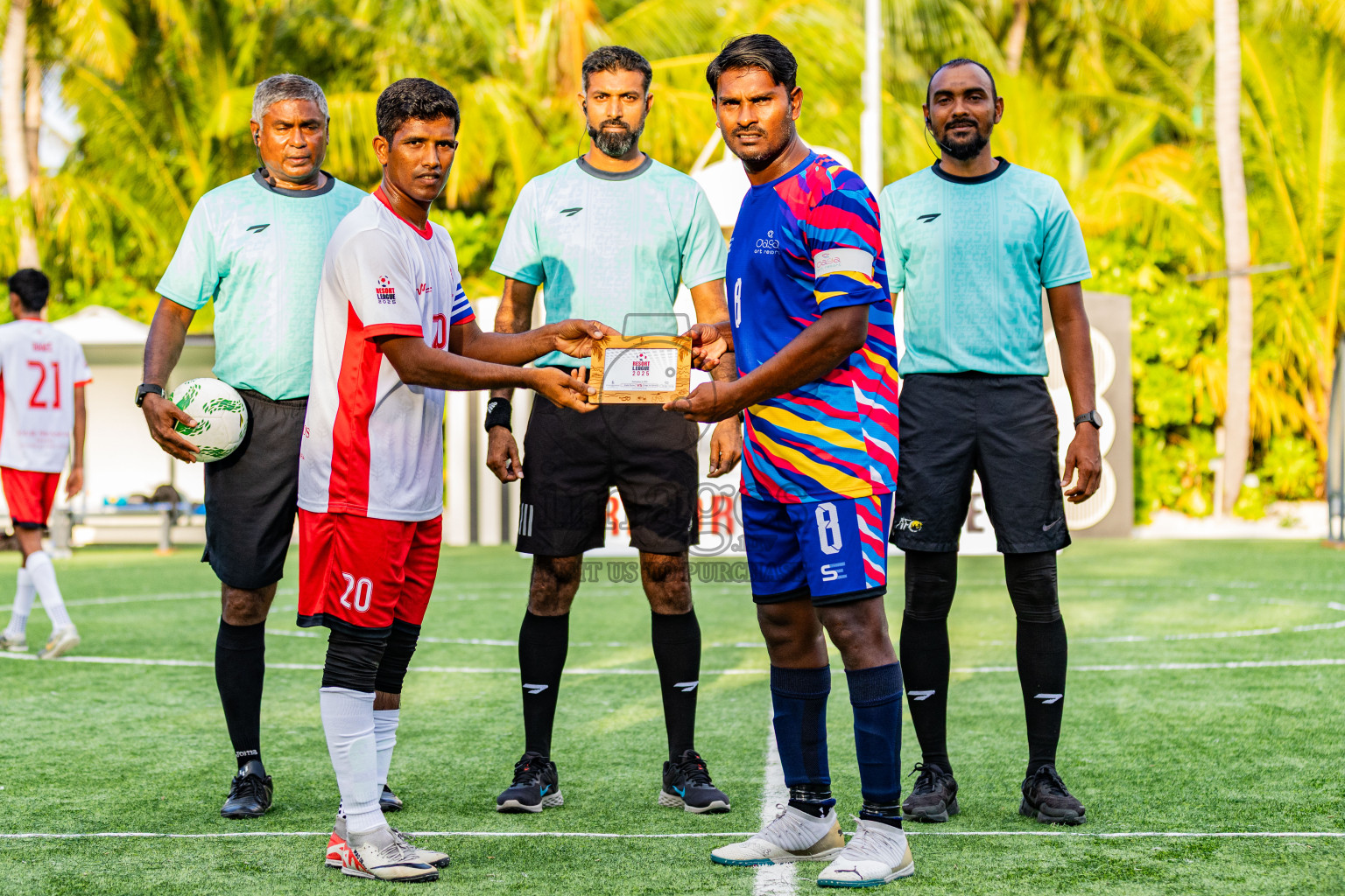 FSM Kuda Huraa vs Oaga in Resort League 2025 (North Male Zone) day 6 was held on Monday, 8th September 2025 in One And Only Reethi Rah Maldives Resort, Photos: Areef Adam / images.mv