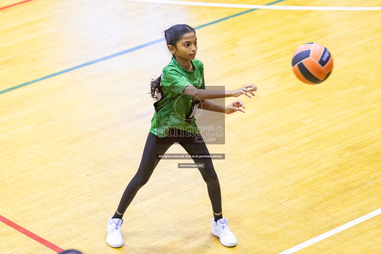 Day6 of 24th Interschool Netball Tournament 2023 was held in Social Center, Male', Maldives on 1st November 2023. Photos: Nausham Waheed / images.mv