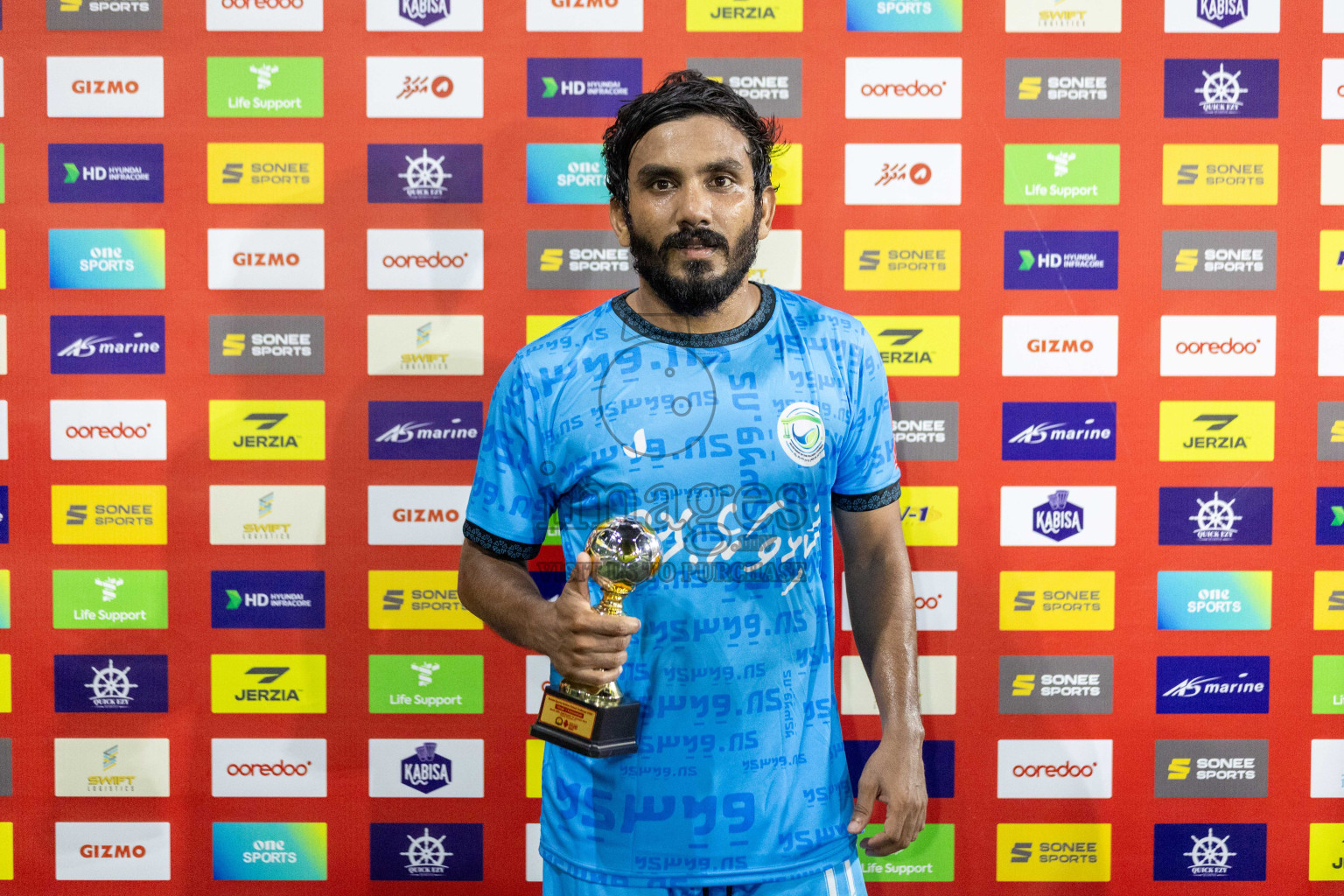 GA Villingili vs GA Kolamaafushi in Day 10 of Golden Futsal Challenge 2024 was held on Tuesday, 23rd January 2024, in Hulhumale', Maldives Photos: Nausham Waheed / images.mv