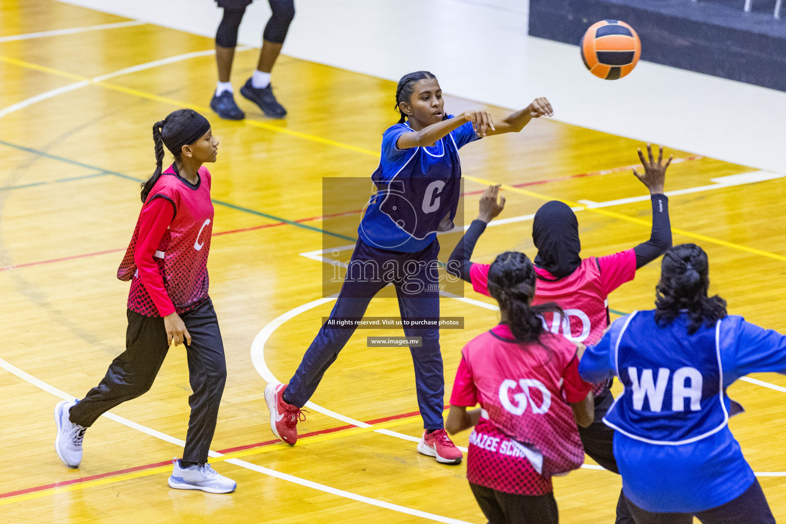 Day3 of 24th Interschool Netball Tournament 2023 was held in Social Center, Male', Maldives on 29th October 2023. Photos: Nausham Waheed, Mohamed Mahfooz Moosa / images.mv