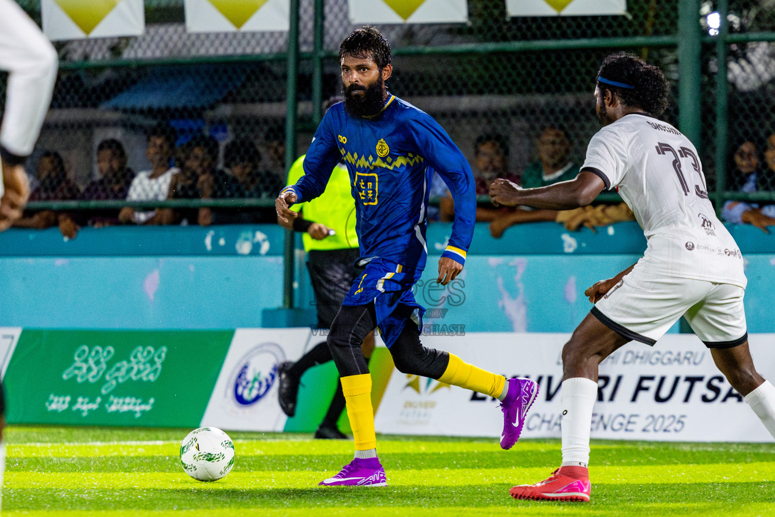 Fools Sc vs Ifhaams in Day 3 of Laamehi Dhiggaru Ekuveri Futsal Challenge 2025 was held on Saturday, 26th July 2025, at Dhiggaru Futsal Ground, Dhiggaru, Maldives Photos: Nausham Waheed  / images.mv