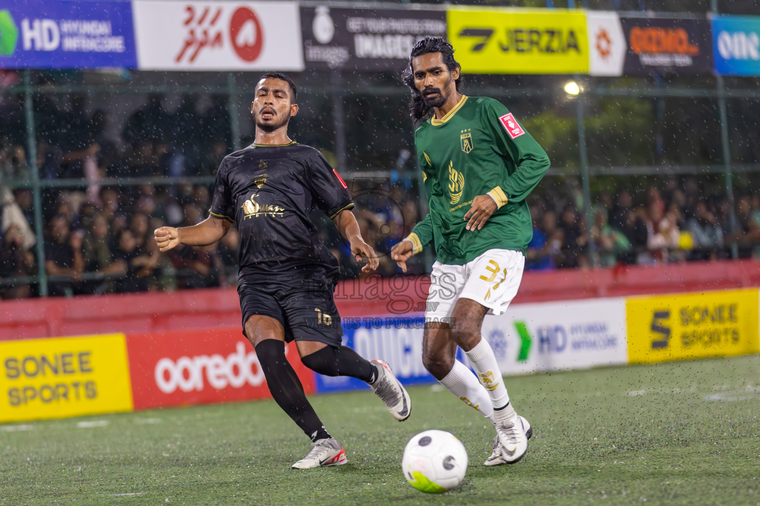 Th Thimarafushi vs HA Utheemu in Round of 16 on Day 40 of Golden Futsal Challenge 2024 which was held on Tuesday, 27th February 2024, in Hulhumale', Maldives Photos: Ismail Thoriq / images.mv