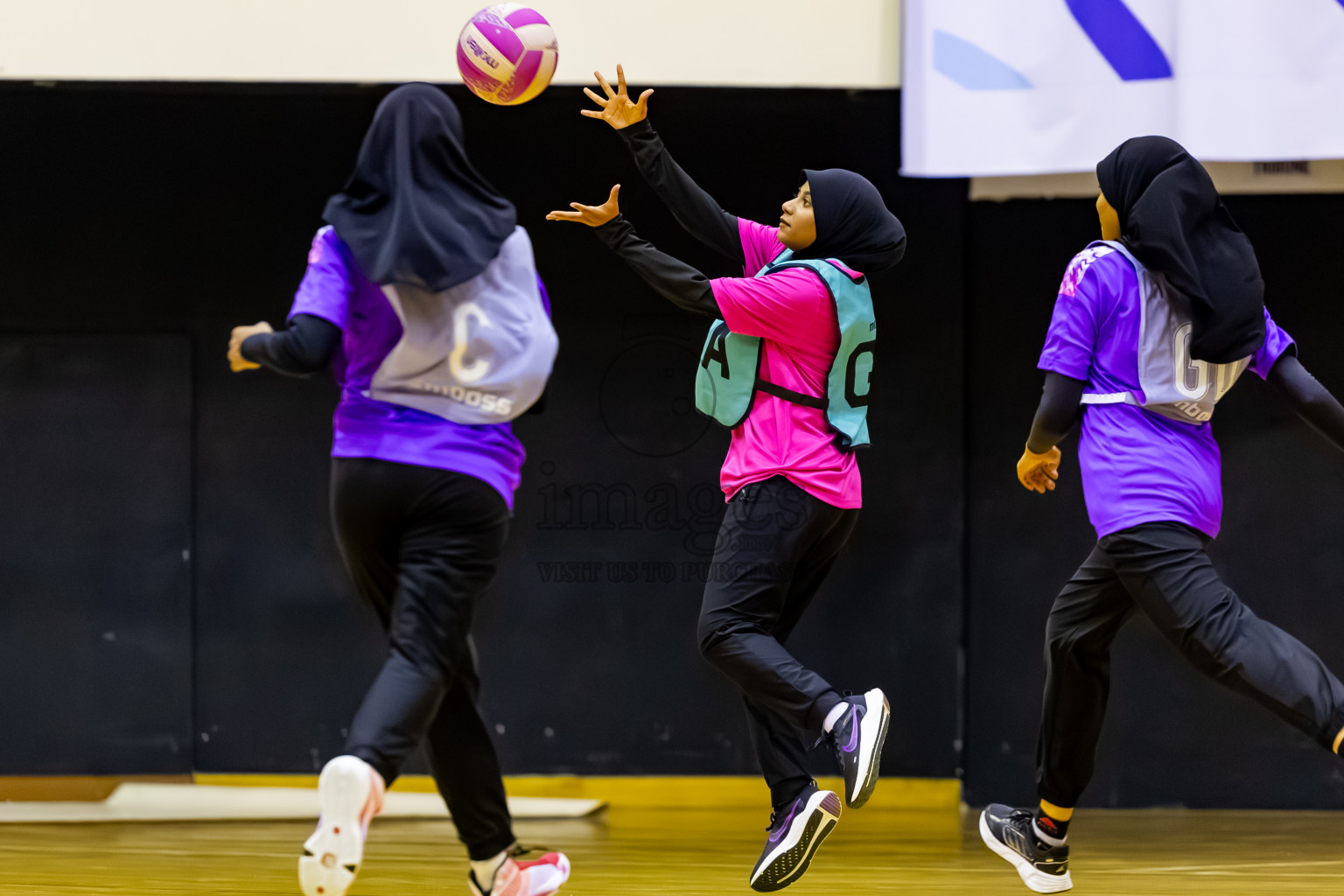 MV Netters vs Invicto SC in Day 7 of 24th Milo Netball Association Championship was held in Social Center at Male', Maldives on Sunday, 7th September 2025. Photos: Nausham Waheed / images.mv