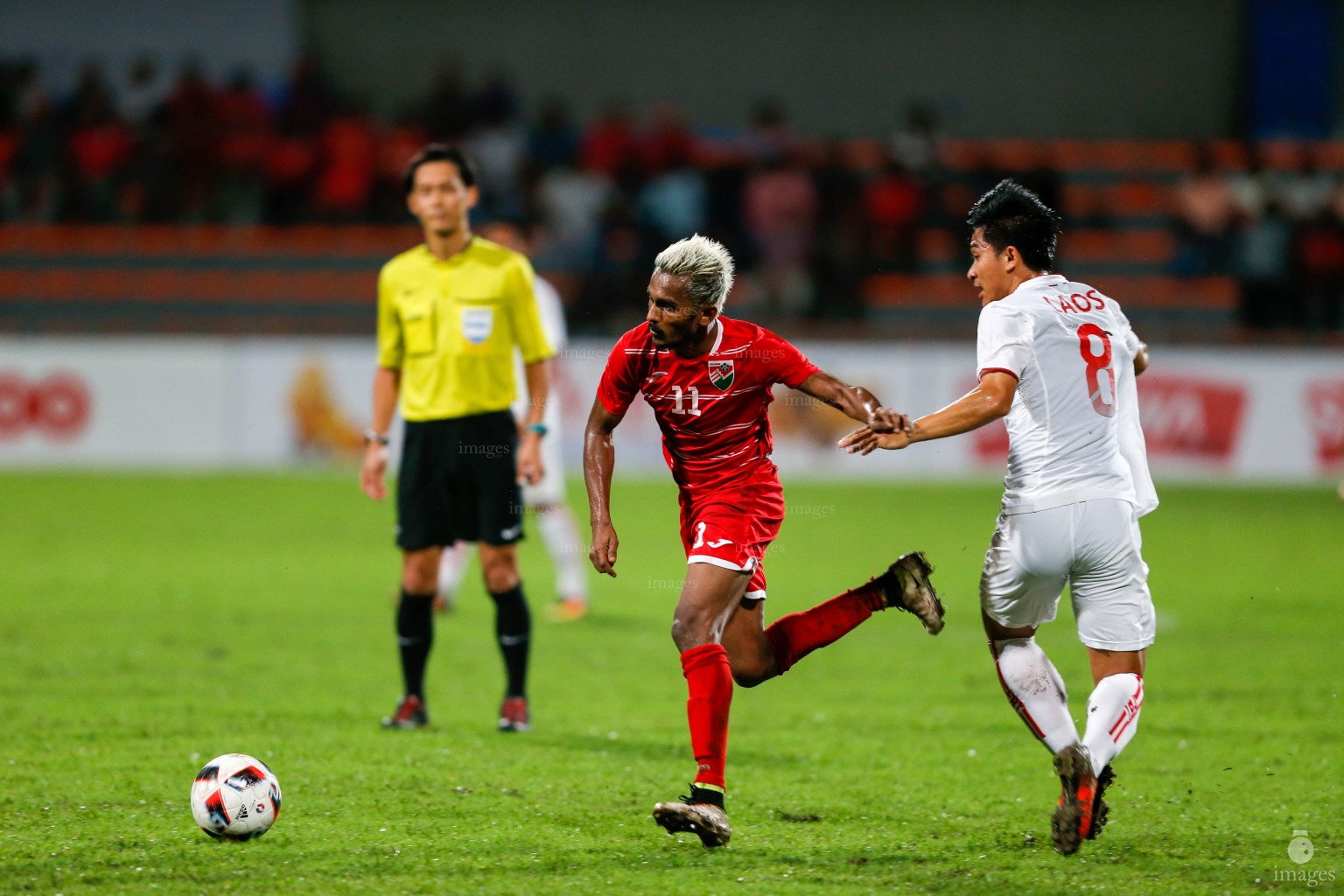 Asian Cup Qualification match between Maldives and Laos in Male', Maldives, Tuesday, September. 06 , 2016. (Images.mv Photo/ Hussain Sinan).