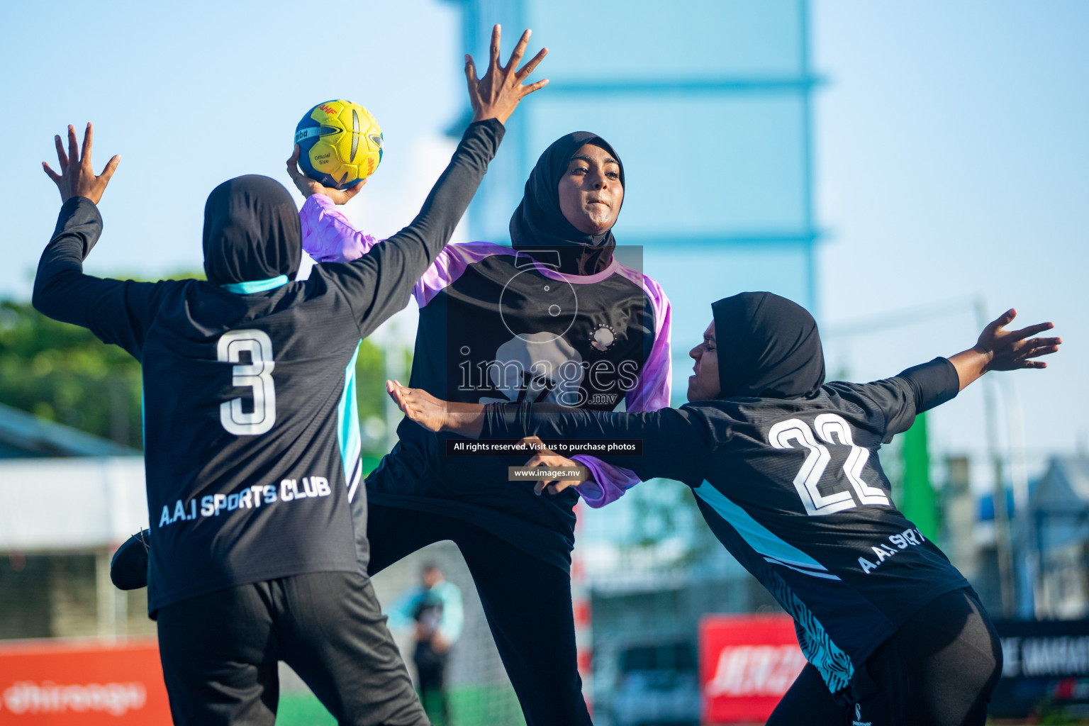 Day 3 of 6th MILO Handball Maldives Championship 2023, held in Handball ground, Male', Maldives on Friday, 22nd May 2023 Photos: Nausham Waheed/ Images.mv