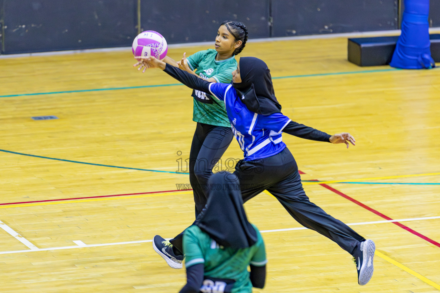 Day 9 of 26th Inter-School Netball Tournament 2025 was held in Social Center Indoor Hall on Sunday, 27th October 2025. Photos: Areef Adam / images.mv