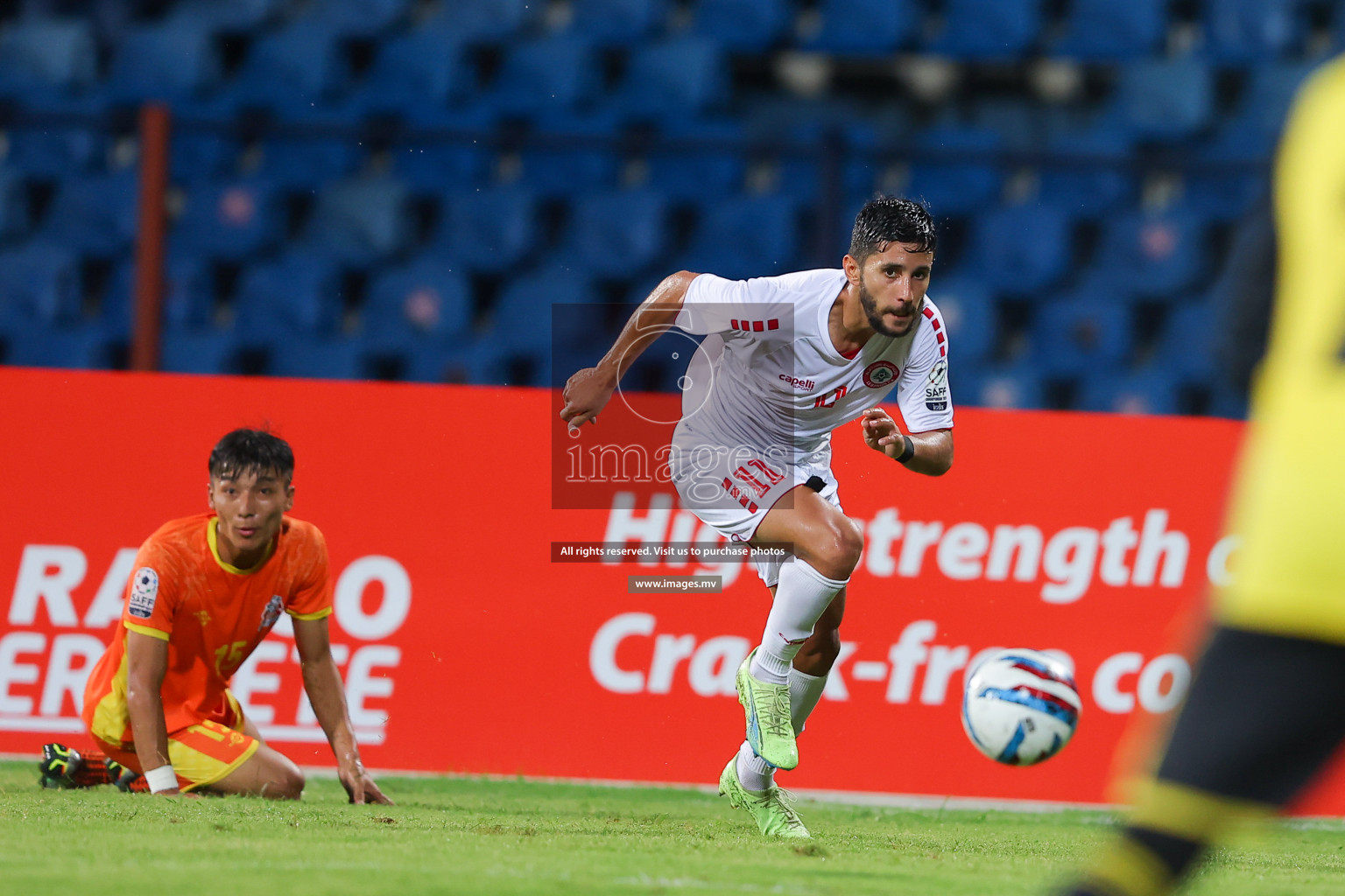 Bhutan vs Lebanon in SAFF Championship 2023 held in Sree Kanteerava Stadium, Bengaluru, India, on Sunday, 25th June 2023. Photos: Nausham Waheed / images.mv