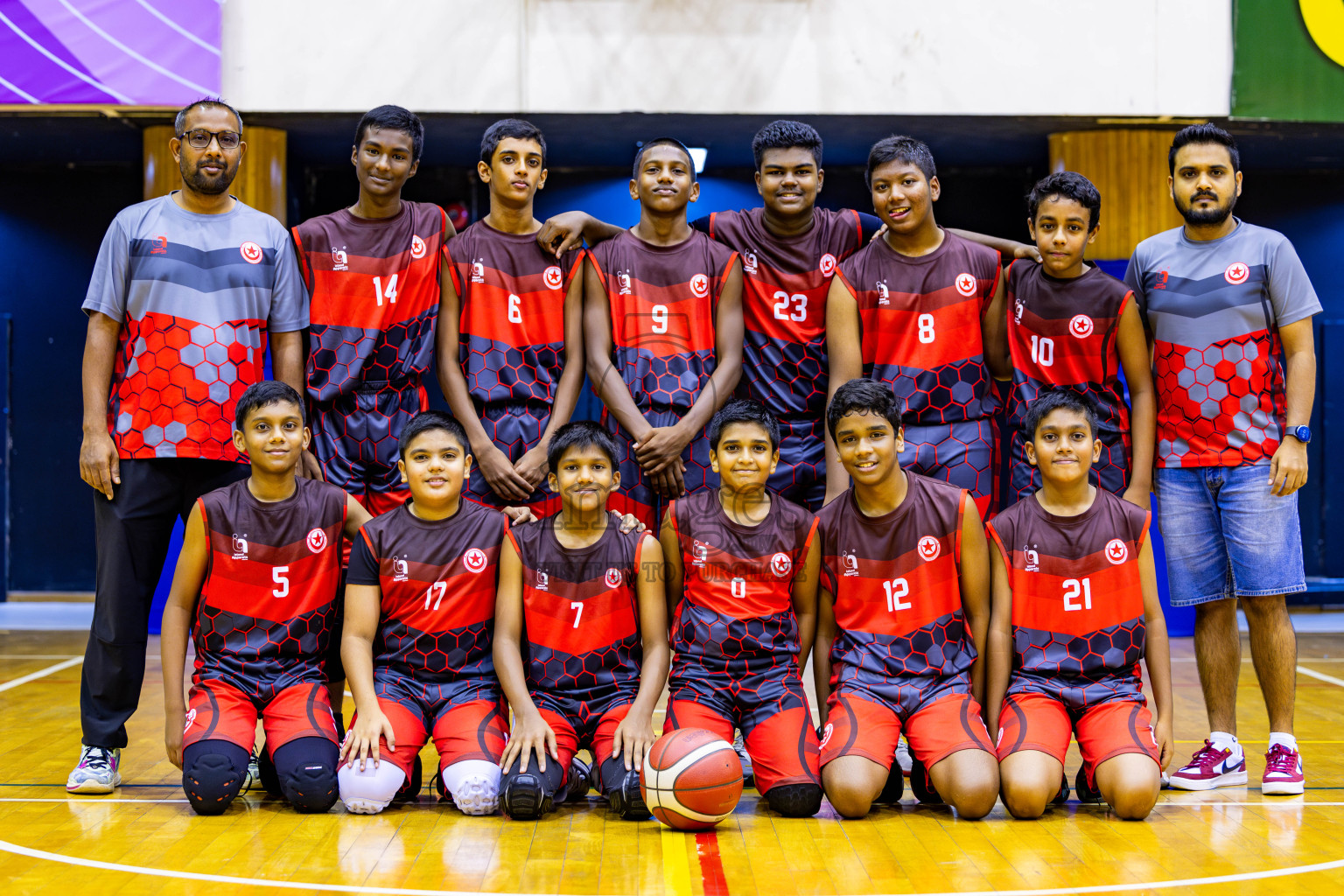 Aminiyya School vs Iskandhar School in day 26 of Junior Basketball Championship 2024 was held in Social Center, Male', Maldives on Tuesday, 10th December 2024. Photos: Nausham Waheed / images.mv