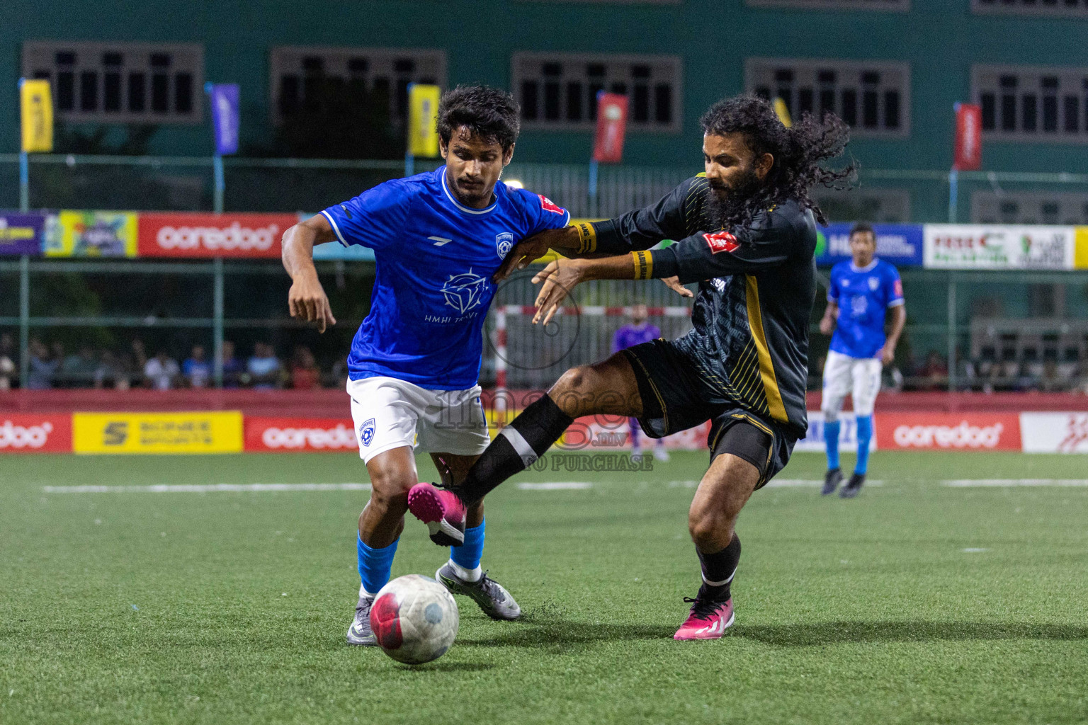 ADh Mandhoo VS ADh Mahibadhoo in Day 12 of Golden Futsal Challenge 2024 was held on Friday, 26th January 2024, in Hulhumale', Maldives Photos: Nausham Waheed / images.mv