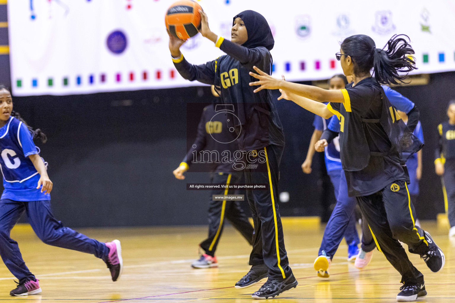 Day4 of 24th Interschool Netball Tournament 2023 was held in Social Center, Male', Maldives on 30th October 2023. Photos: Nausham Waheed / images.mv