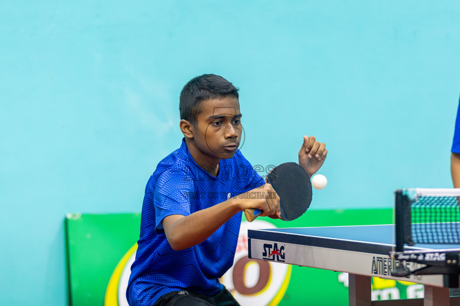 Day 3 of Interschool Table Tennis Tournament 2025 held at Male' TT Hall, Male', Maldives on Saturday, 17th May 2025. Photos By: Mohamed Mahfooz Moosa / images.mv