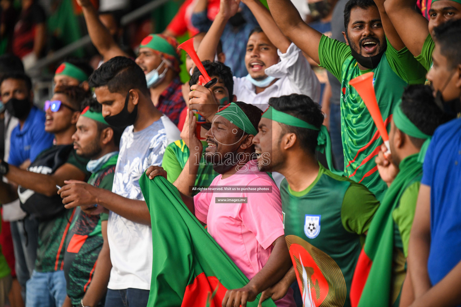 Bangladesh vs India in SAFF Championship 2021 held on 1st October 2021 in Galolhu National Stadium, Male', Maldives