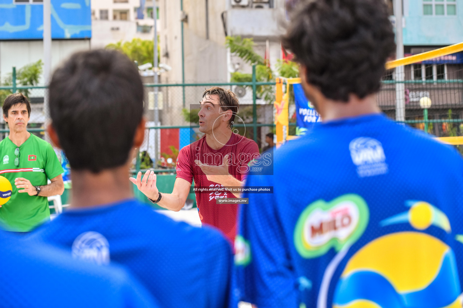 Vollyball players trainning session with Giba Photos by Nausham waheed