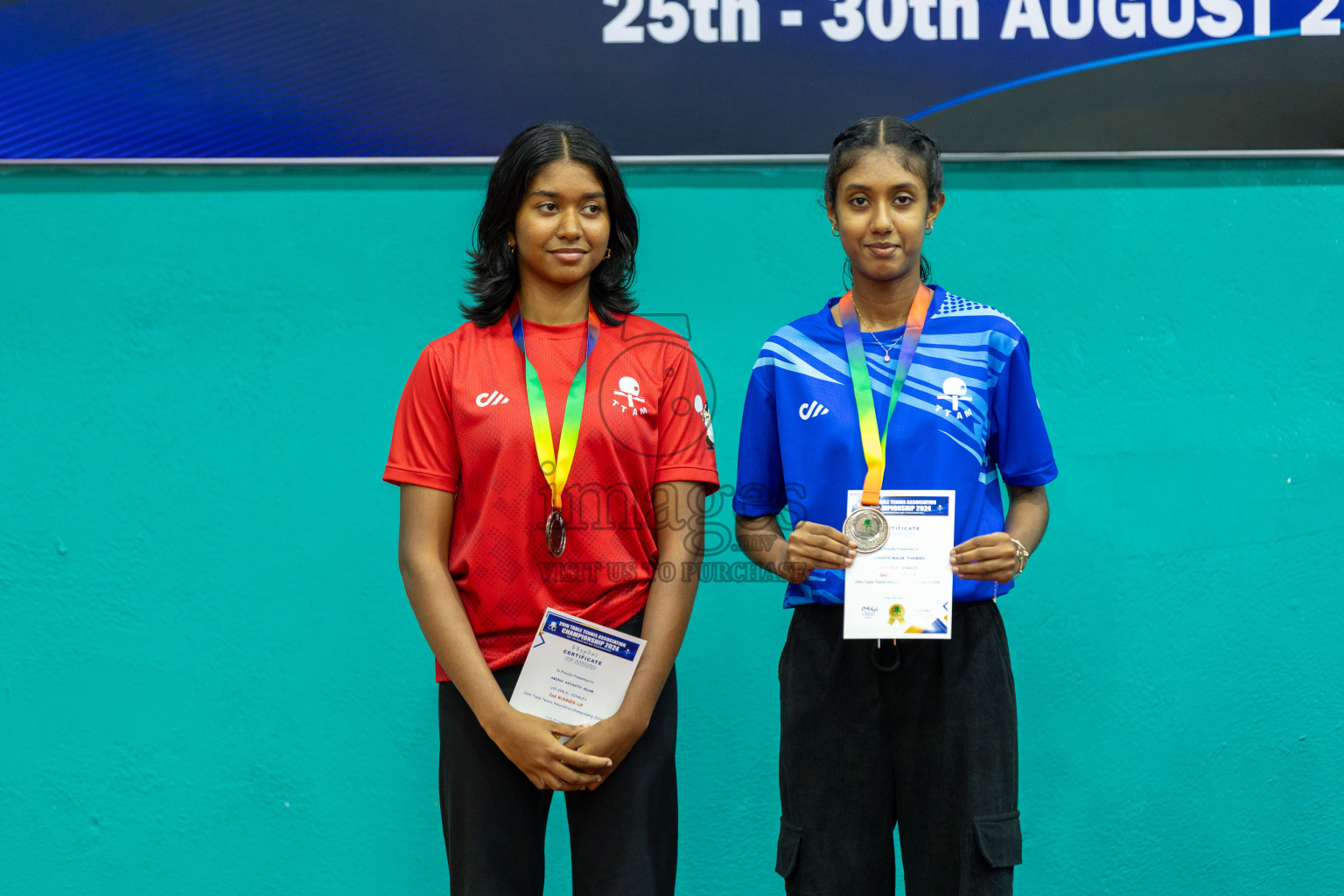 29th Table Tennis Association Championship 2024, 30th August 2024 at Male'TT Hall,Photos by Shuu Abdul Sattar