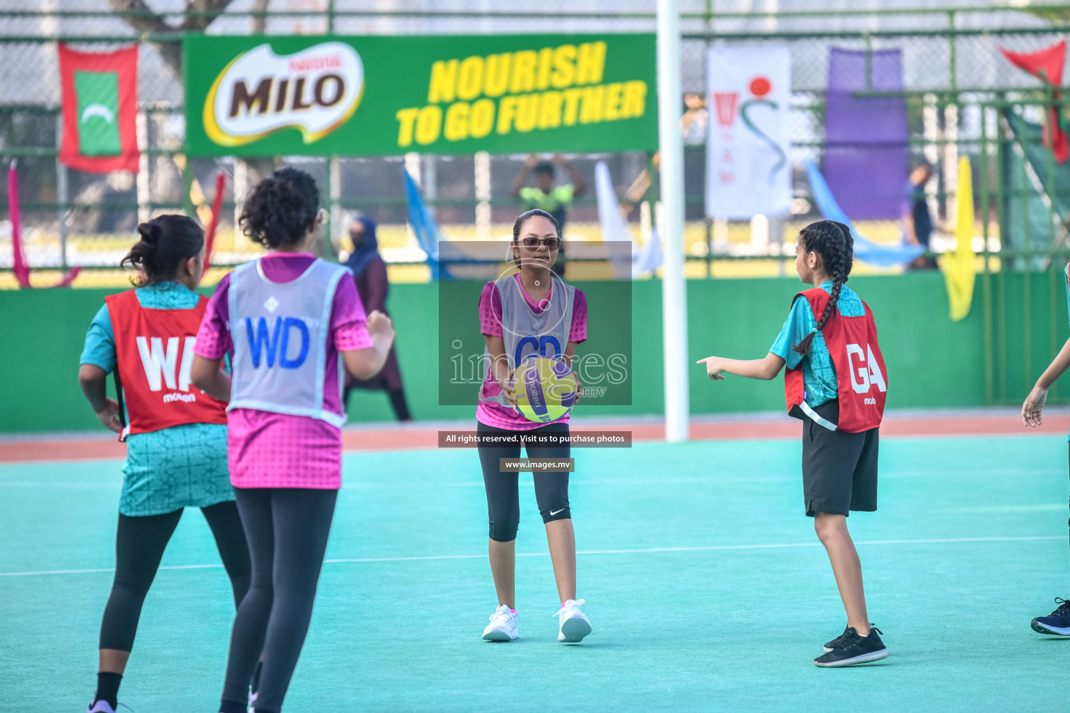 Day 7 of Junior Netball Championship 2022 on 11th March 2022 held in Male', Maldives. Photos by Nausham Waheed