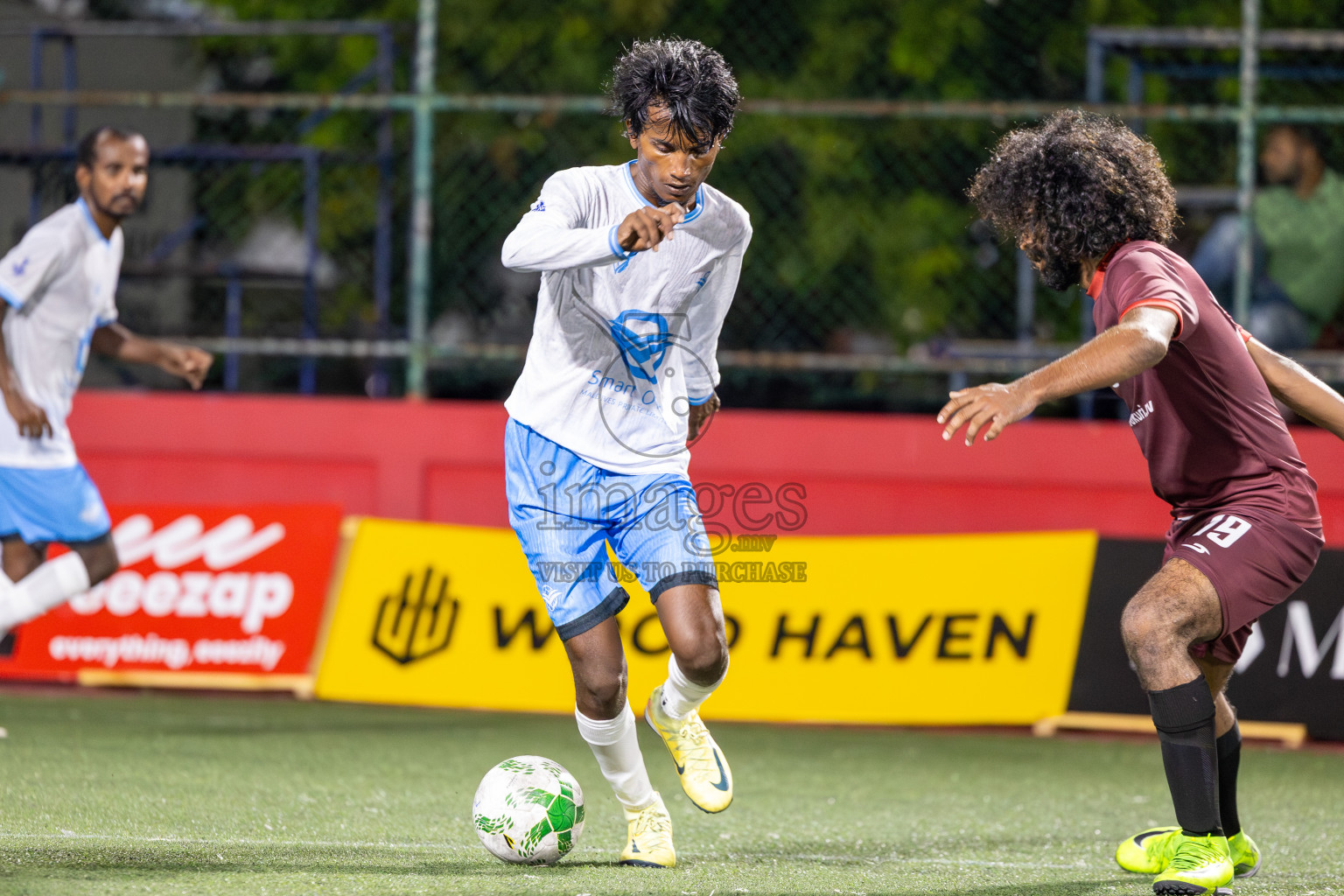 Smartown FC vs Maldives Post Limited in Day 7 of Office League 2025 was held on Tuesday, 22nd April 2025 in Hulhumale', Maldives. Photos: Ismail Thoriq / images.mv