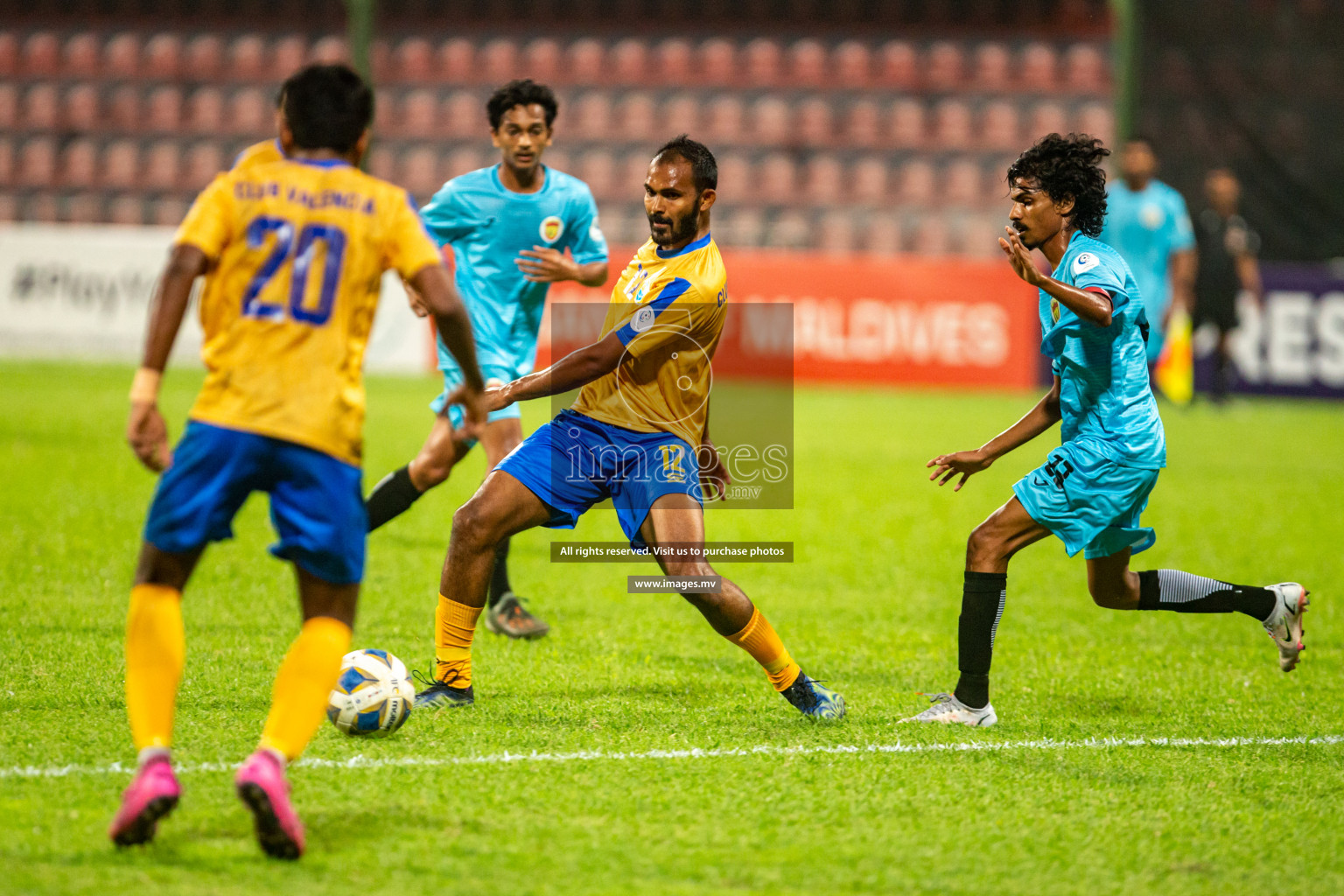 Club Valencia vs United Victory in the President's Cup 2021/2022 held in Male', Maldives on 19 December 2021