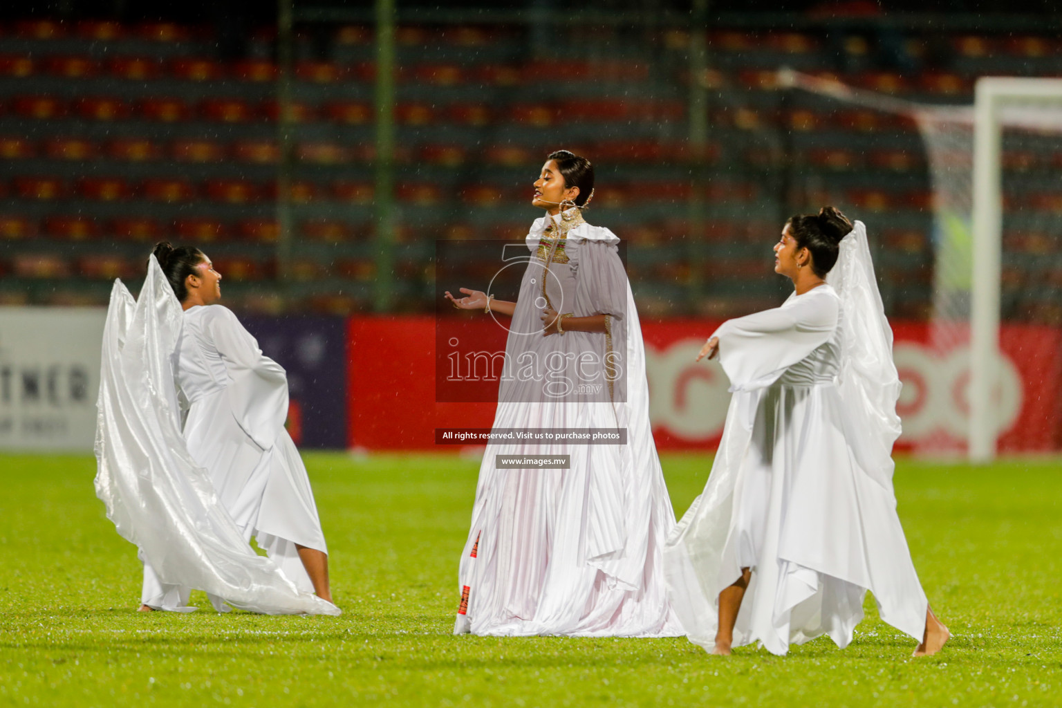 Opening Ceremony of SAFF Championship 2021 held on 1st October 2021 in Galolhu National Stadium, Male', Maldives