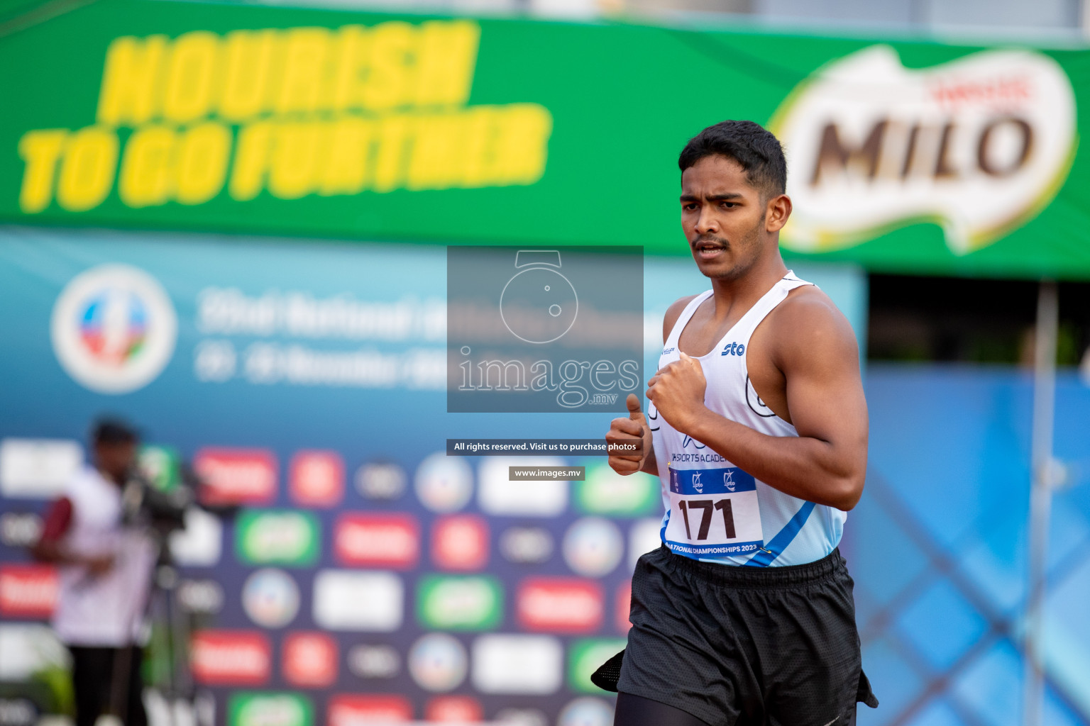 Day 2 of National Athletics Championship 2023 was held in Ekuveni Track at Male', Maldives on Friday, 24th November 2023. Photos: Hassan Simah / images.mv