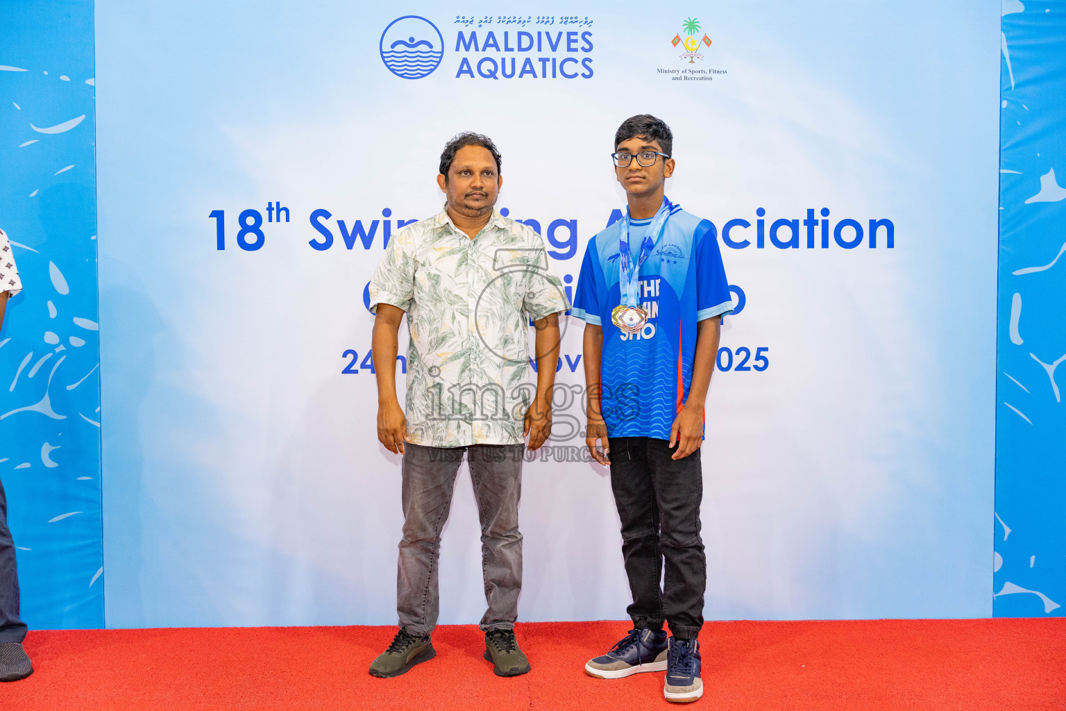 18th Swimming Association Championship 2025, Closing Ceremony was held on Saturday, 29th November 2025 at Swimming Track Hulhumale', Maldives. Photos: Areef Adam / images.mv