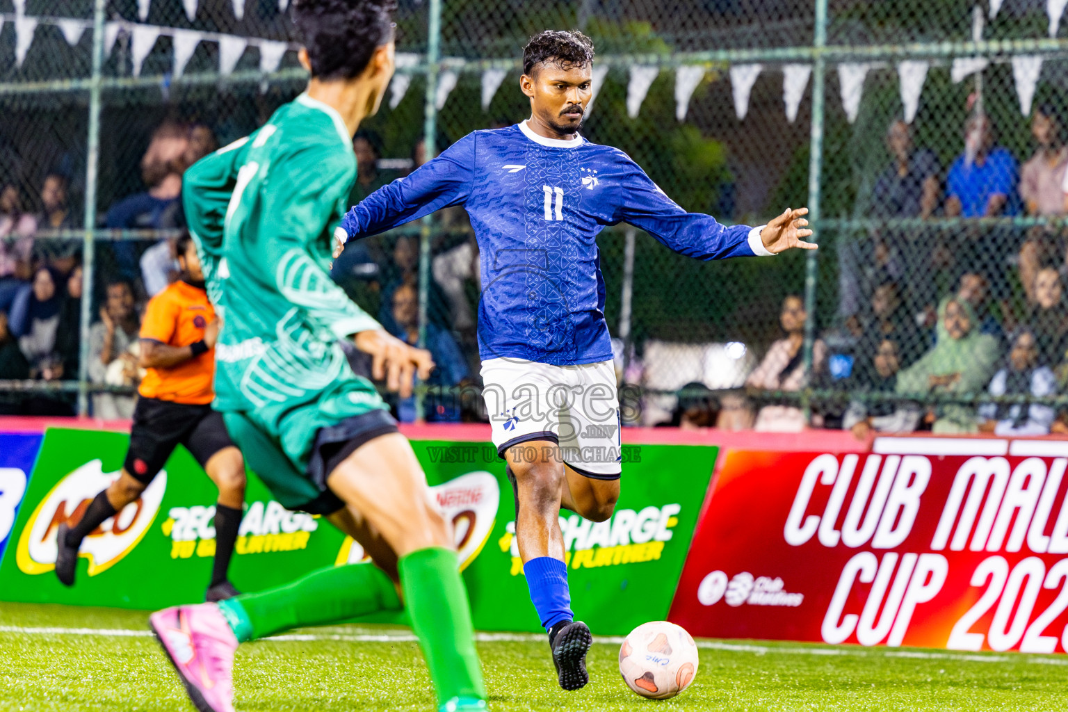 MACL vs Baros in Day 4 of Club Maldives Cup 2025 was held in Rehendi Futsal Ground, Hulhumale', Maldives on Thursday, 2nd October 2025. Photos: Nausham Waheed / images.mv