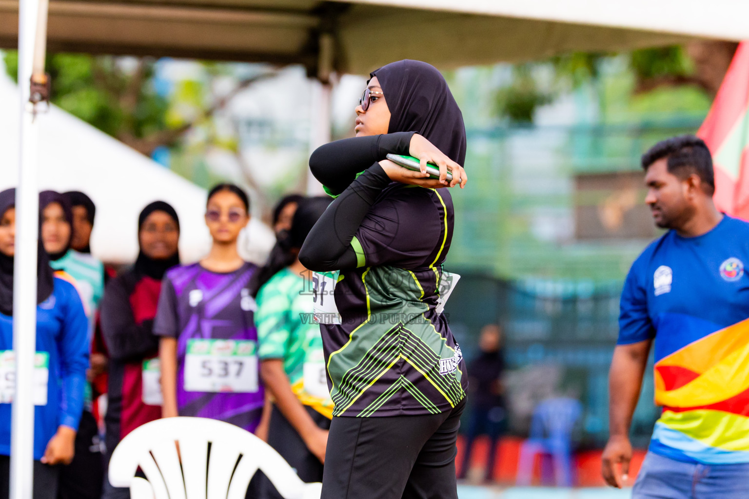 Day 6 of Inter-school Athletics Championship 2025 held in Ekuveni Synthetic Track, Male', Maldives on Sunday, 12th October 2025. Photos by: Nausham Waheed / Images.mv