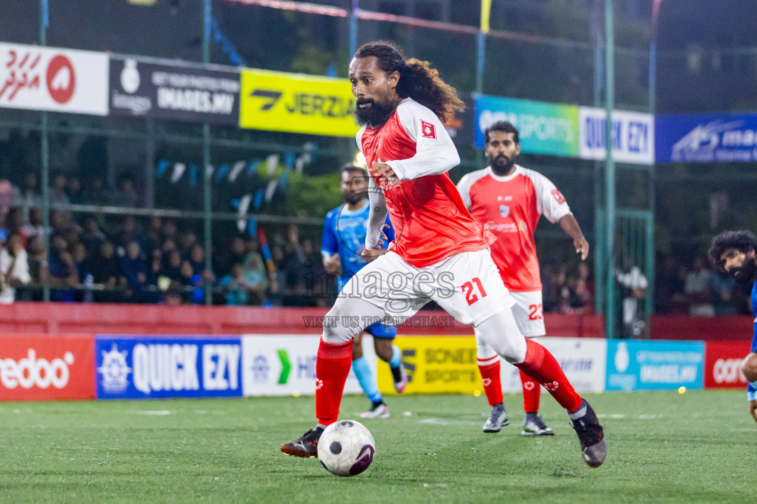 N Maafaru vs N Kendhikulhudhoo in Day 23 of Golden Futsal Challenge 2024 was held on Tuesday , 6th February 2024 in Hulhumale', Maldives Photos: Nausham Waheed / images.mv