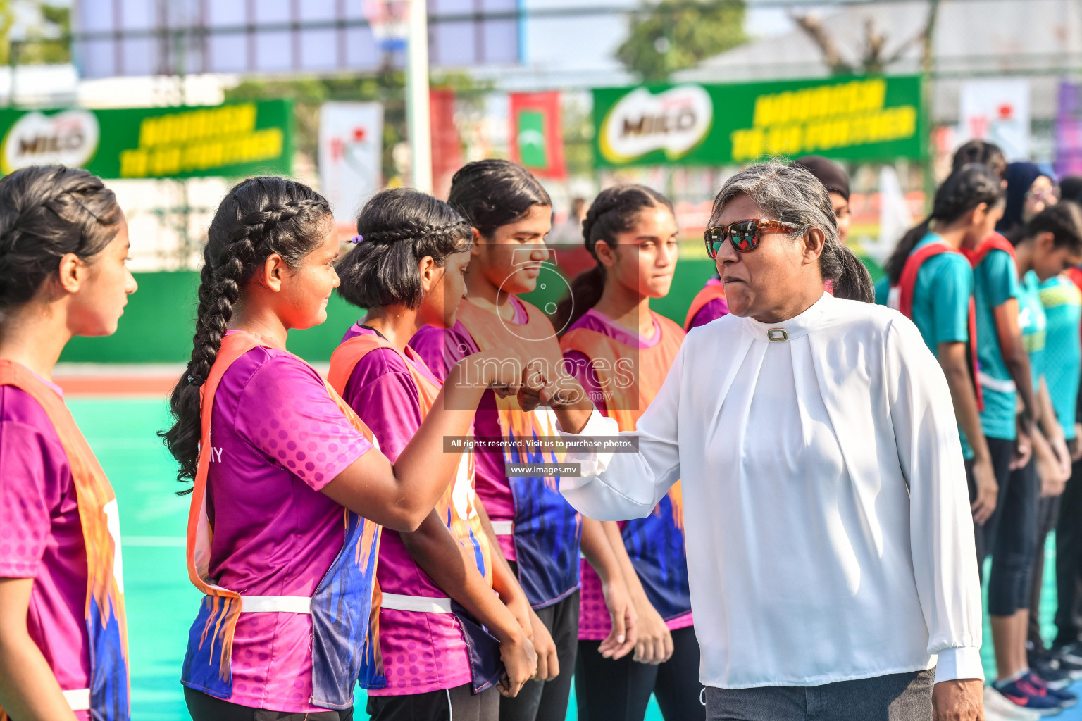 Final of Junior Netball Championship 2022 held in Male', Maldives on 19th March 2022. Photos by Nausham Waheed