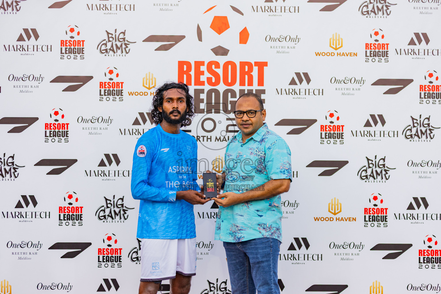 BANDOS vs Hilton Amingiri in Resort League 2025 (North Male Zone) day 7 was held on Tuesday, 9th September 2025 in One And Only Reethi Rah Maldives Resort, Photos: Areef Adam / images.mv
