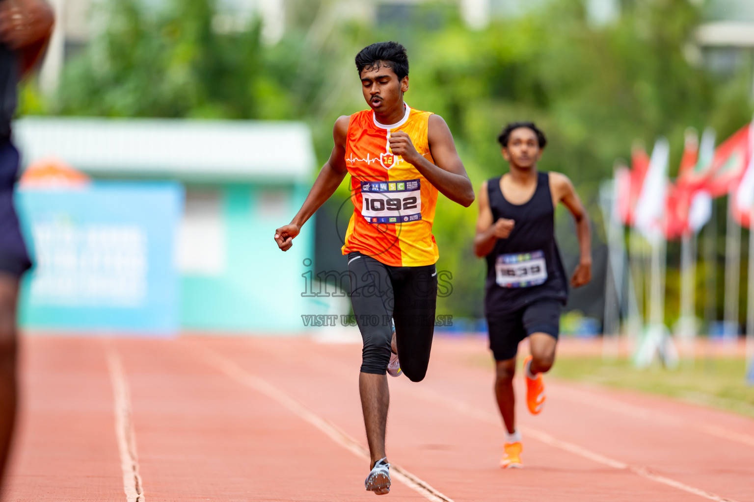 Day 6 of MWSC Interschool Athletics Championships 2024 held in Hulhumale Running Track, Hulhumale, Maldives on Thursday, 14th November 2024. Photos by: Nausham Waheed / Images.mv