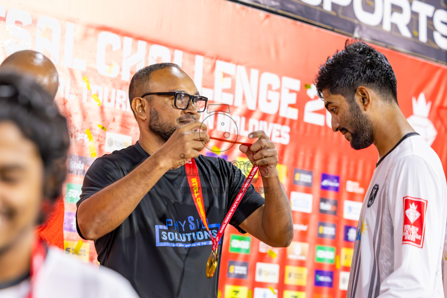 N Holhudhoo vs N Miladhoo in Noonu Atoll Final in Day 24 of Golden Futsal Challenge 2025 was held on Tuesday , 28th January 2025, in Hulhumale', Maldives. Photos: Ismail Thoriq / images.mv