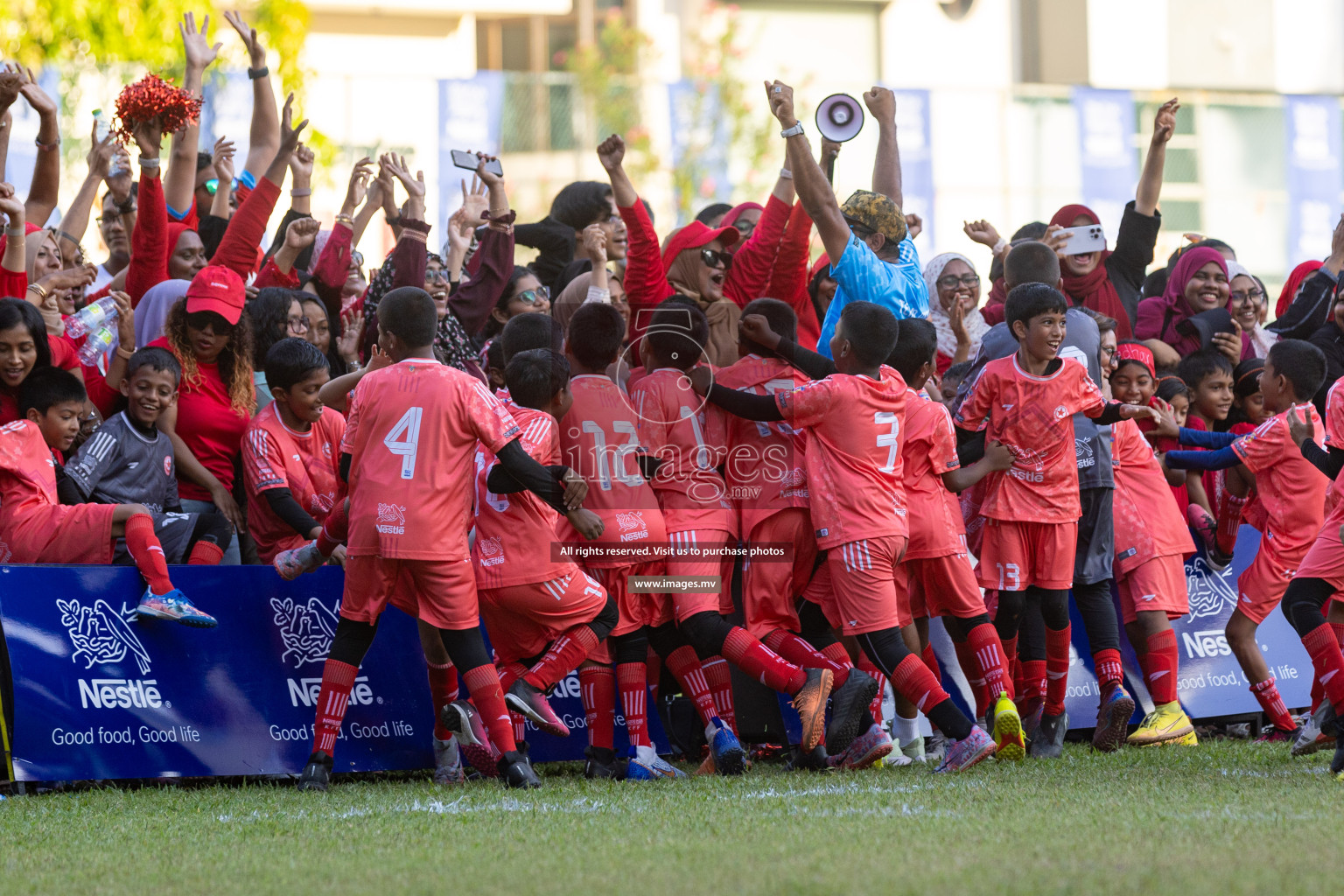 Nestle Kids Football Fiesta 2023 - Day 4
Day 4 of Nestle Kids Football Fiesta, held in Henveyru Football Stadium, Male', Maldives on Saturday, 14th October 2023 Photos: Nausham Waheed / images.mv