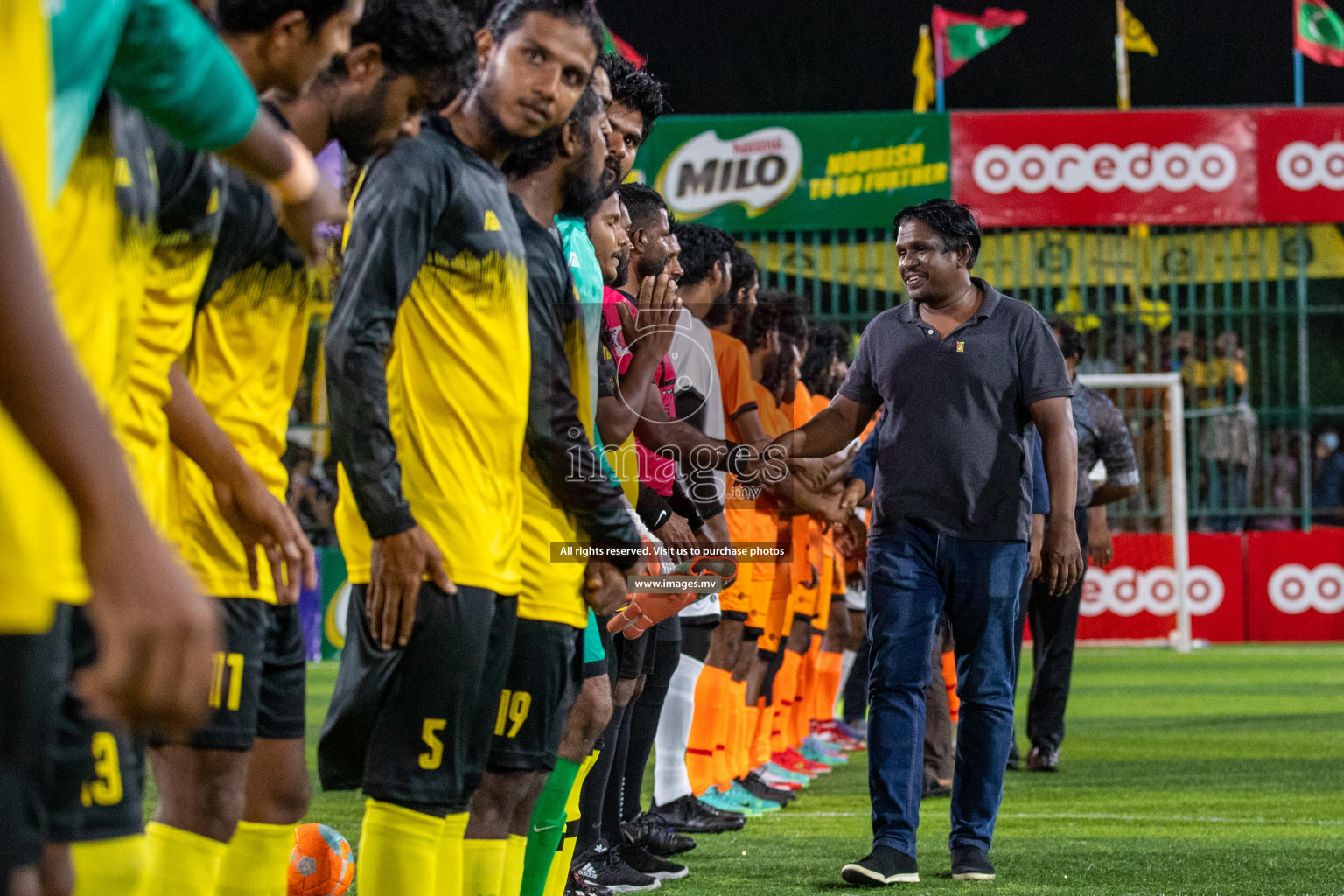 RRC Vs FSM in the Semi Finals of Club Maldives 2021 held in Hulhumale, Maldives on 19 December 2021. Photos: Ismail Thoriq / images.mv