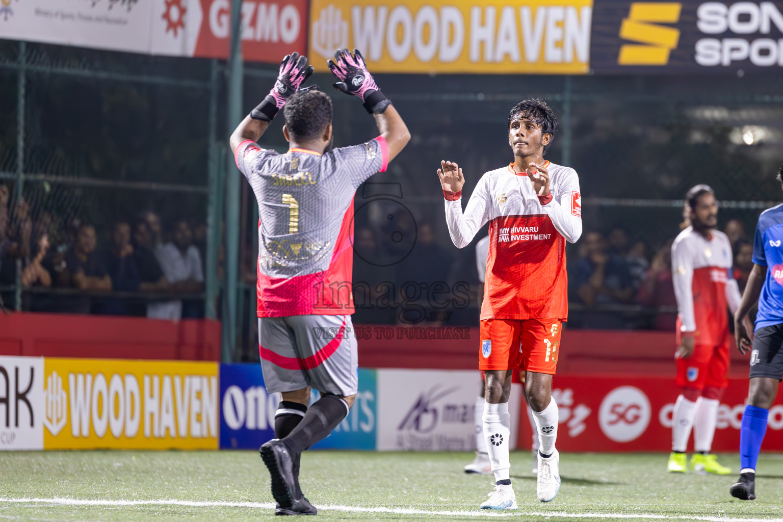 AA Mathiveri vs AA Rasdhoo in Day 15 of Golden Futsal Challenge 2025 was held on Sunday, 19th January 2025, in Hulhumale', Maldives. Photos: Ismail Thoriq / images.mv