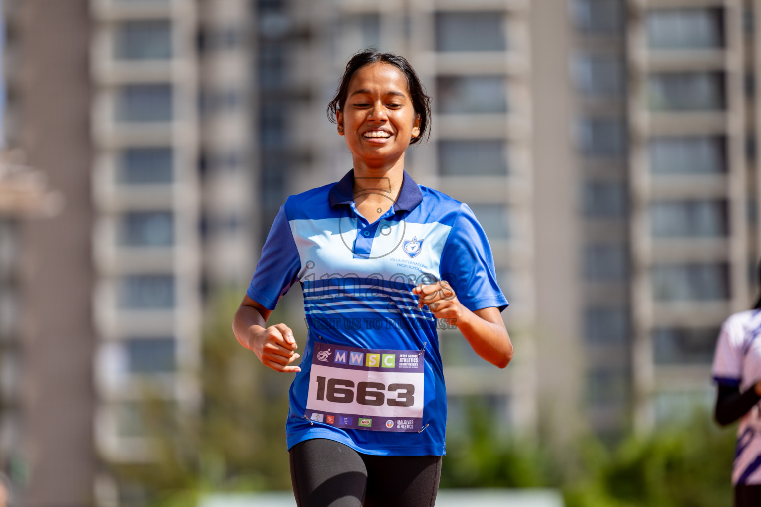 Day 2 of MWSC Interschool Athletics Championships 2024 held in Hulhumale Running Track, Hulhumale, Maldives on Sunday, 10th November 2024. 
Photos by:  Hassan Simah / Images.mv