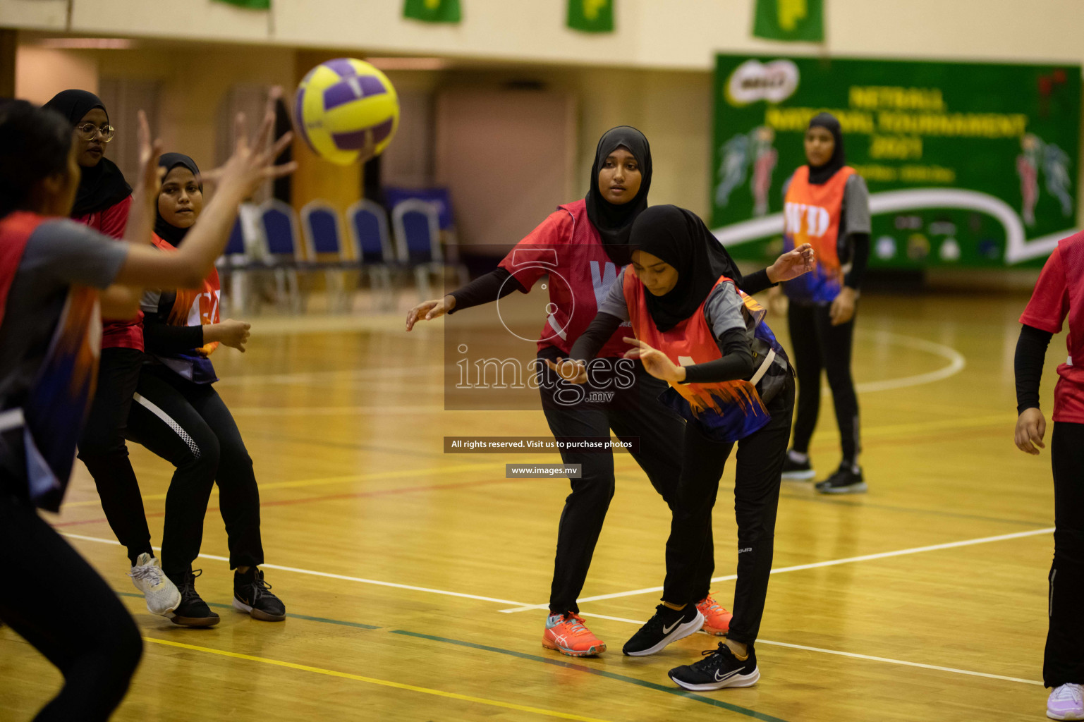 Milo National Netball Tournament 1st December 2021 at Social Center Indoor Court, Male, Maldives. Photos: Maanish/ Images Mv