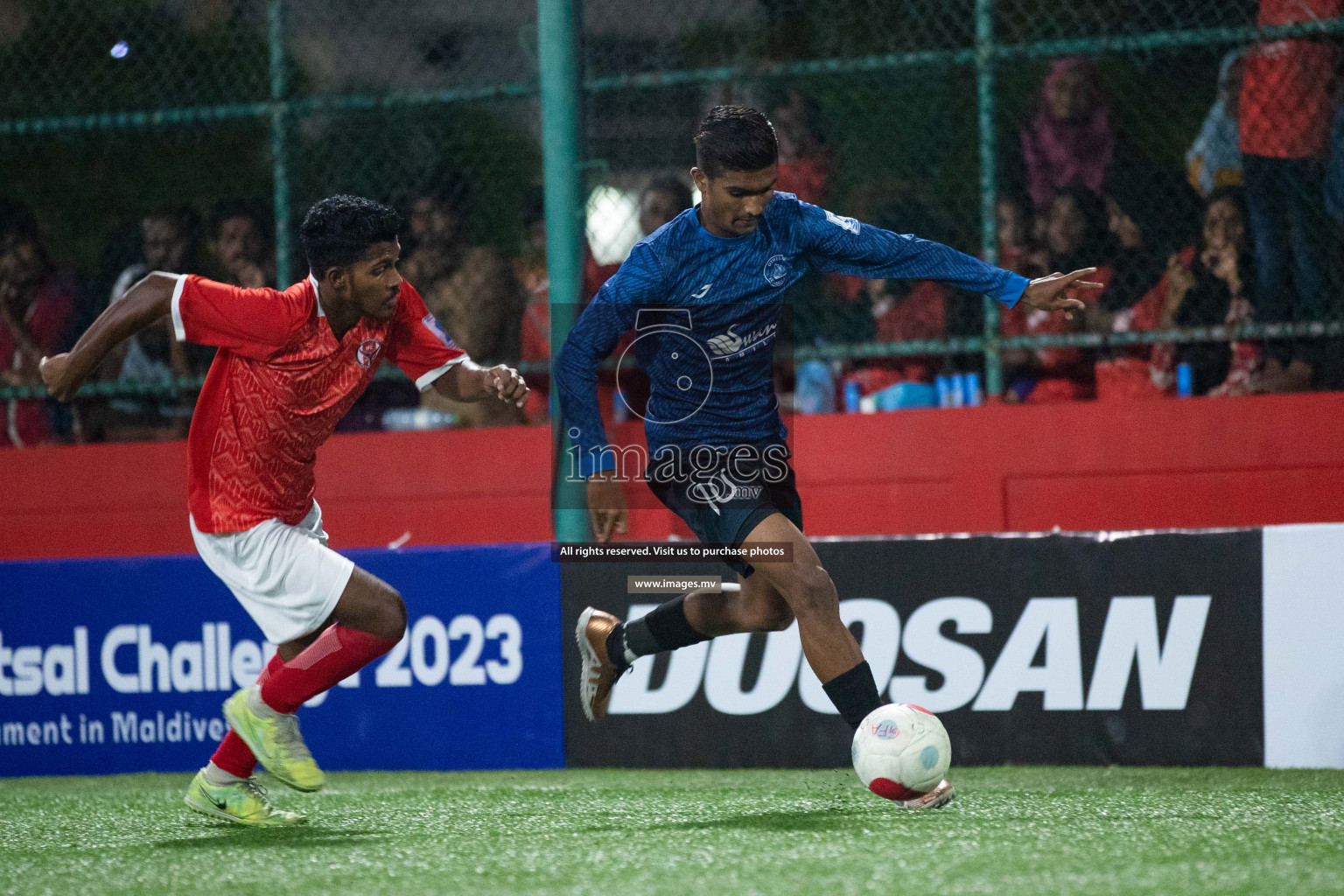 HA. Utheemu vs HA. Ihavandhoo in Day 3 of Golden Futsal Challenge 2023 on 07 February 2023 in Hulhumale, Male, Maldives