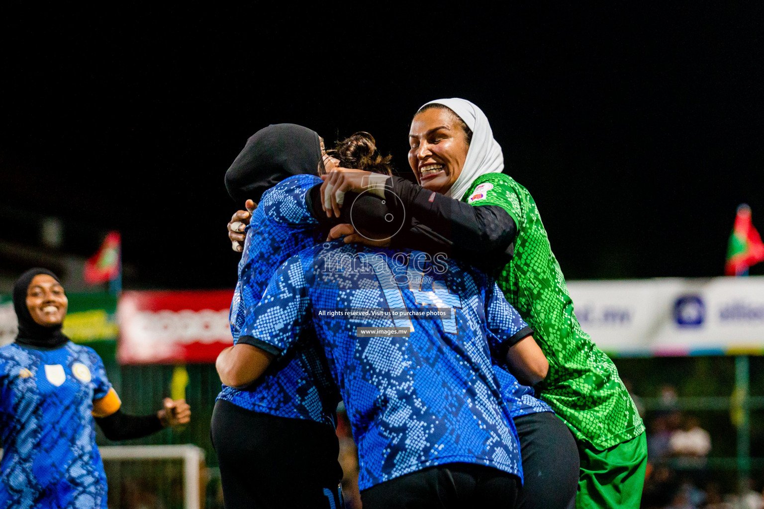 MPL vs Police Club in the Semi Finals of 18/30 Women's Futsal Fiesta 2021 held in Hulhumale, Maldives on 14th December 2021. Photos: Shuu Abdul Sattar / images.mv