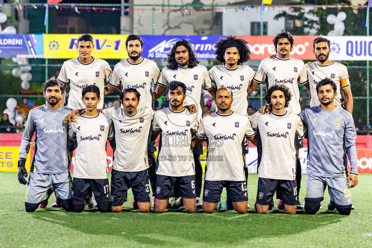 Lh Hinnavaru vs Lh Kurendhoo in Day 29 of Golden Futsal Challenge 2024 was held on Tuesday , 13th February 2024 in Hulhumale', Maldives Photos: Nausham Waheed / images.mv