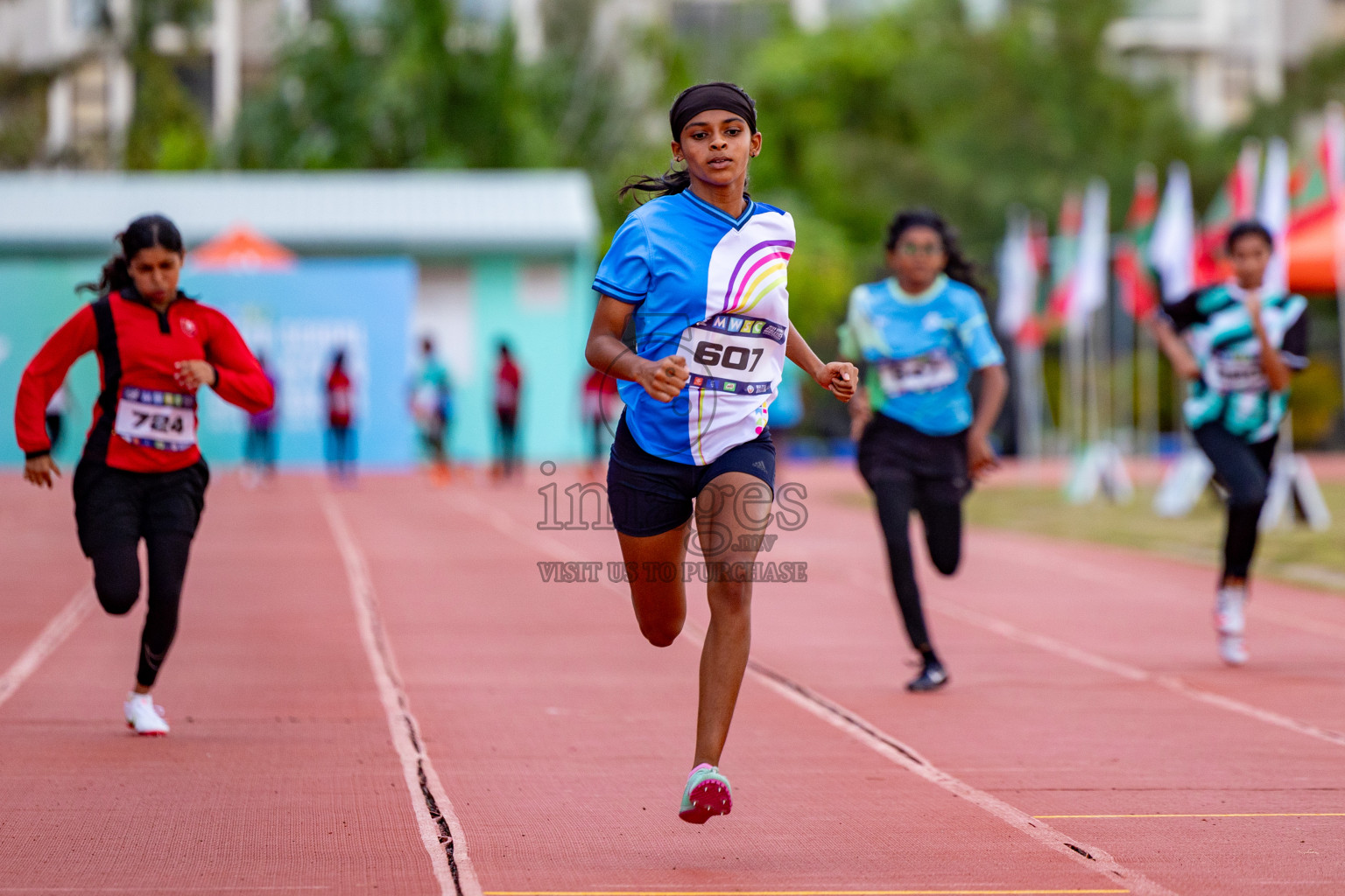 Day 1 of MWSC Interschool Athletics Championships 2024 held in Hulhumale Running Track, Hulhumale, Maldives on Saturday, 9th November 2024. 
Photos by: Hassan Simah / Images.mv