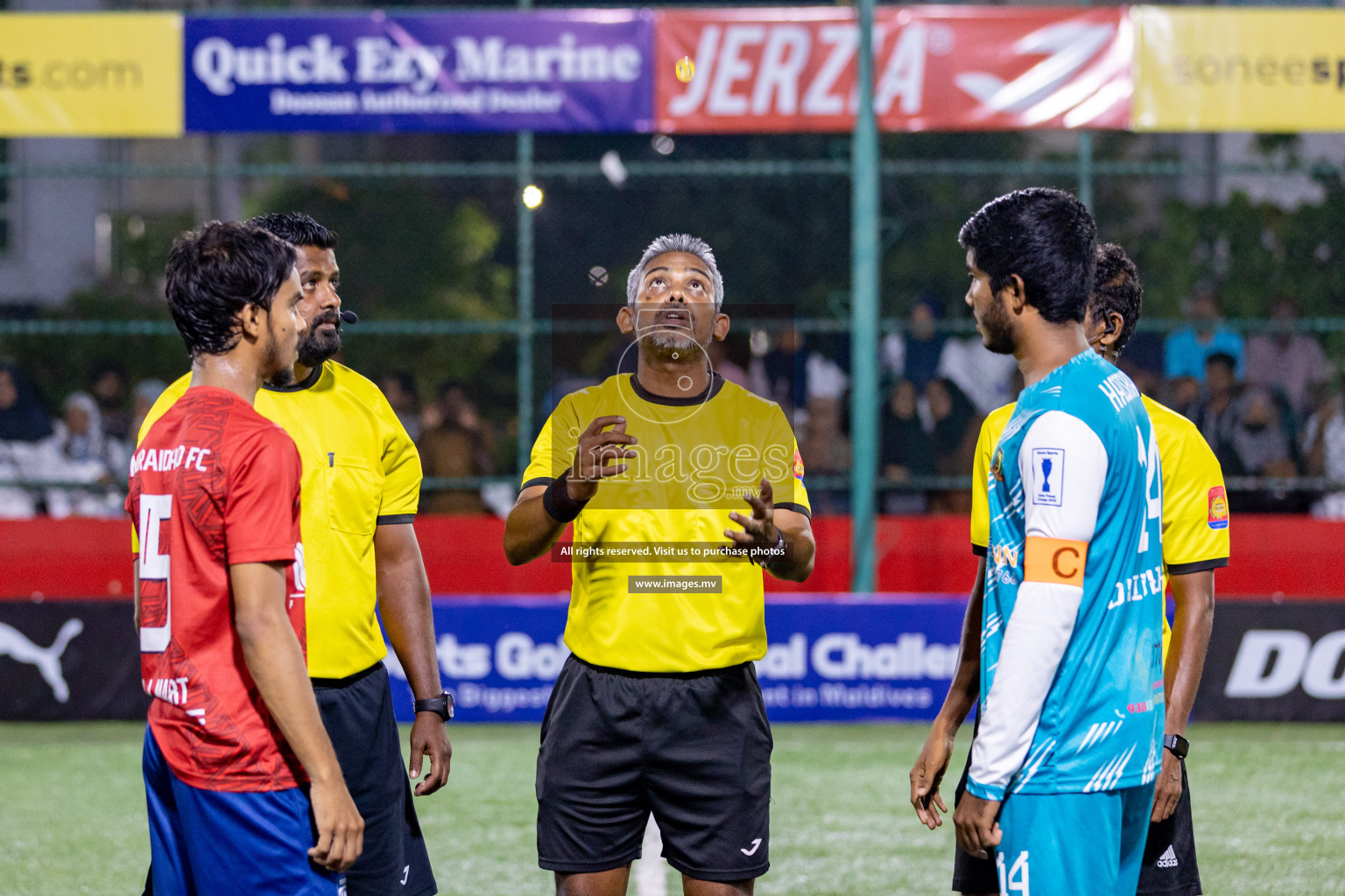 HA. Dhidhdhoo vs HA. Muraidhoo in Day 6 of Golden Futsal Challenge 2023 on 10 February 2023 in Hulhumale, Male, Maldives