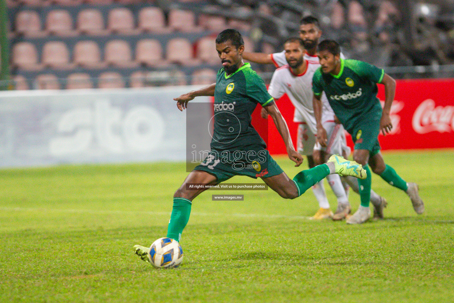 Maziya Sports & Recreation vs Buru Sports Club in President's Cup 2023, held on 20 April 2023 in National Football Stadium, Male', Maldives Photos: Hassan Simah, Mohamed Mahfooz