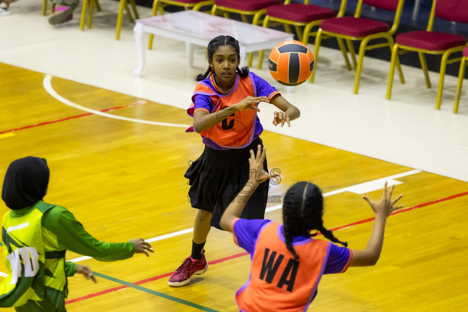 Day 14 of 25th Inter-School Netball Tournament was held in Social Center at Male', Maldives on Sunday, 25th August 2024. Photos: Hasni / images.mv